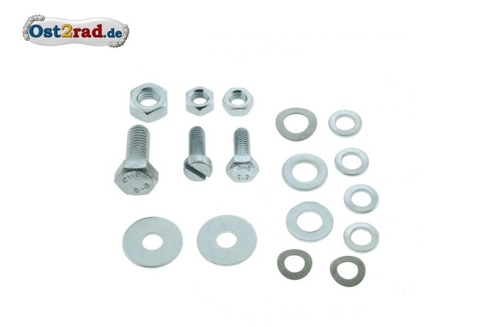 Befestigungs Set Kotflügel Endstück MZ ES, ETS, TS 125/150 Befestigungs Set Kotflügel Endstück MZ ES, ETS, TS 125/150