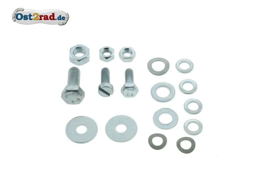 Befestigungs Set Kotflügel Endstück MZ ES, ETS, TS 125/150 Befestigungs Set Kotflügel Endstück MZ ES, ETS, TS 125/150