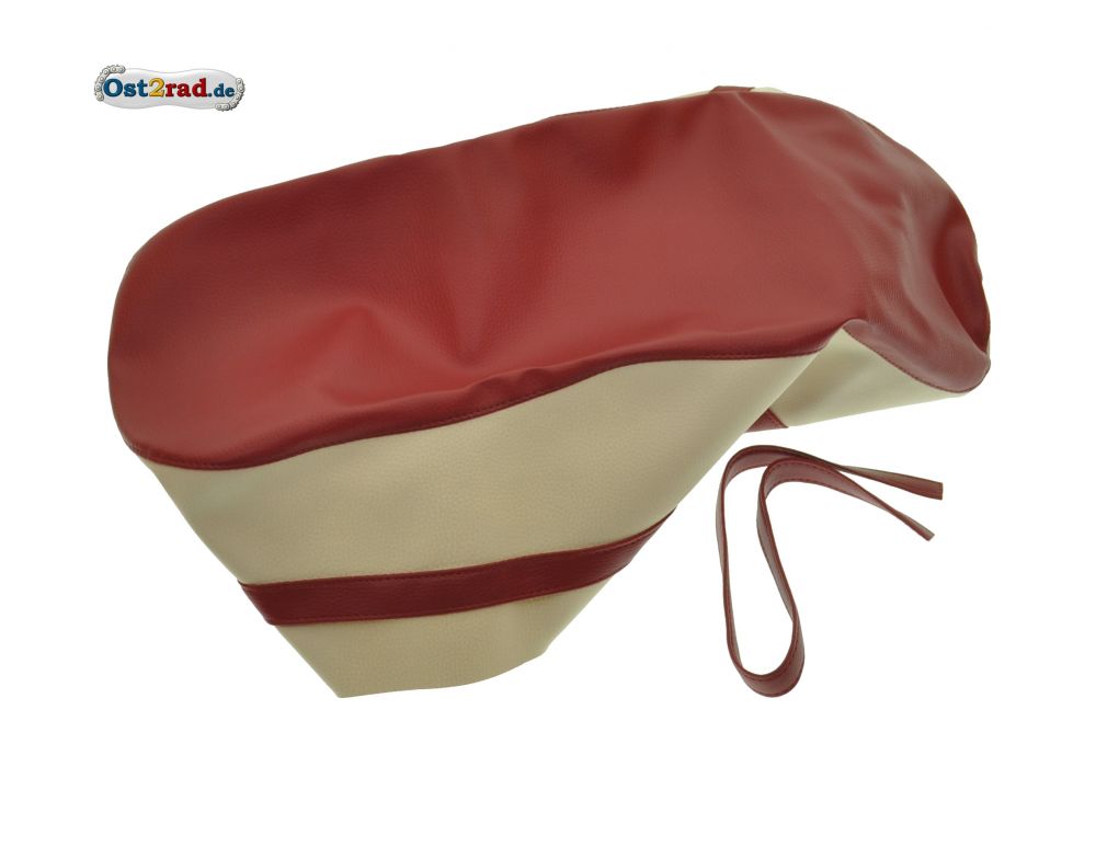 Sitzbezug CZ Cezeta 501 502 beige-rot Sitzbezug CZ Cezeta 501 502 beige-rot