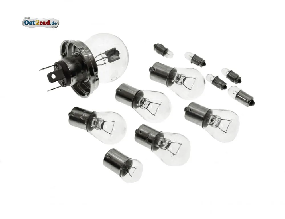 Birnensatz Glühlampen 12V passend für MZ TS 125 150 250 - BILUX Birnensatz Glühlampen 12V passend für MZ TS 125 150 250 - BILUX