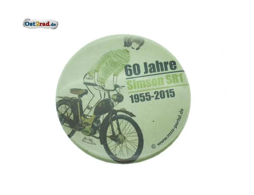 Blechbutton 60 Jahre Simson SR1 1955-2015 Blechbutton 60 Jahre Simson SR1 1955-2015