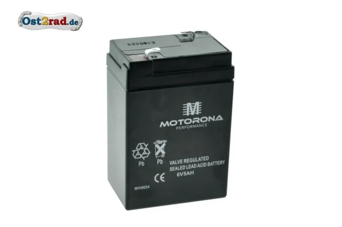 Blei-Gel-Batterie 6V 5Ah passend für Simson und MZ