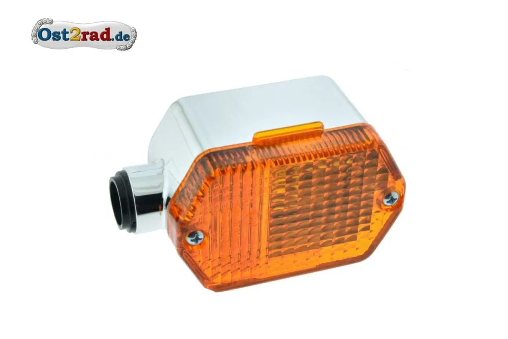 Blinker Chromoptik eckig SR50 SR80 S53 ETZ mit Prüfzeichen Blinker Chromoptik eckig SR50 SR80 S53 ETZ mit Prüfzeichen