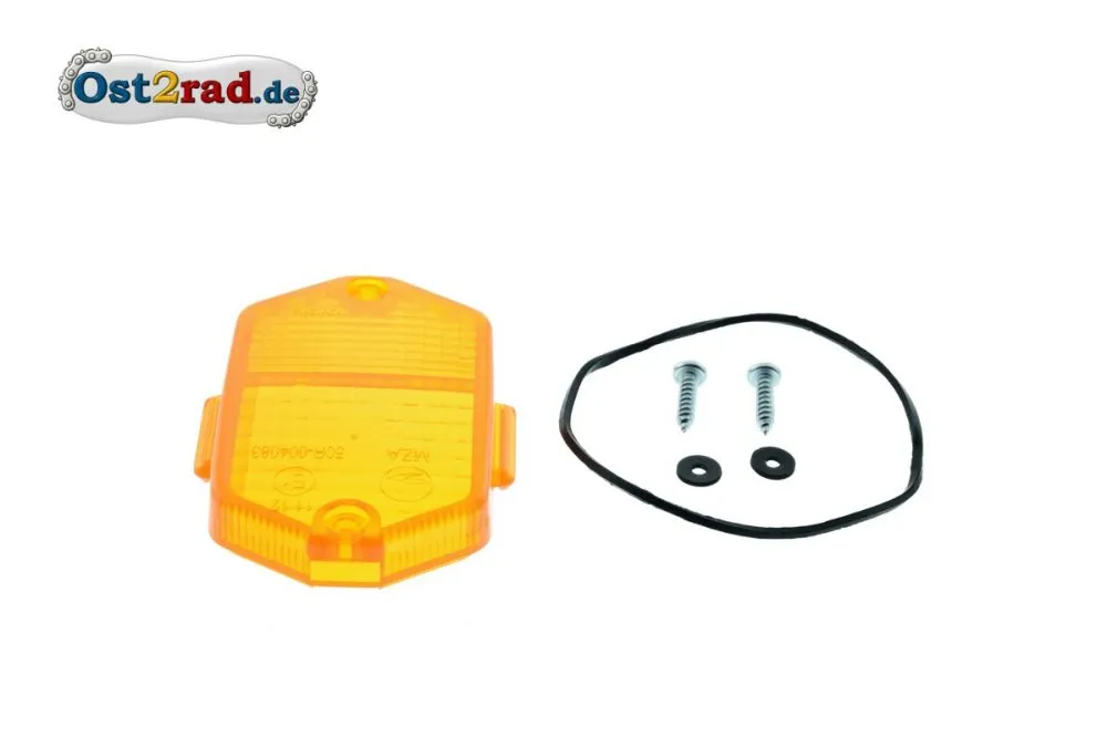 Blinker Kappe für Eckigen Blinker MZ und Simson mit Prüfzeichen Blinker Kappe für Eckigen Blinker MZ und Simson mit Prüfzeichen