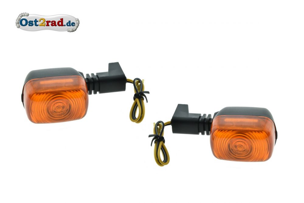 Blinker Paar SR50 S53 schwarz-orange Blinker Paar SR50 S53 schwarz-orange