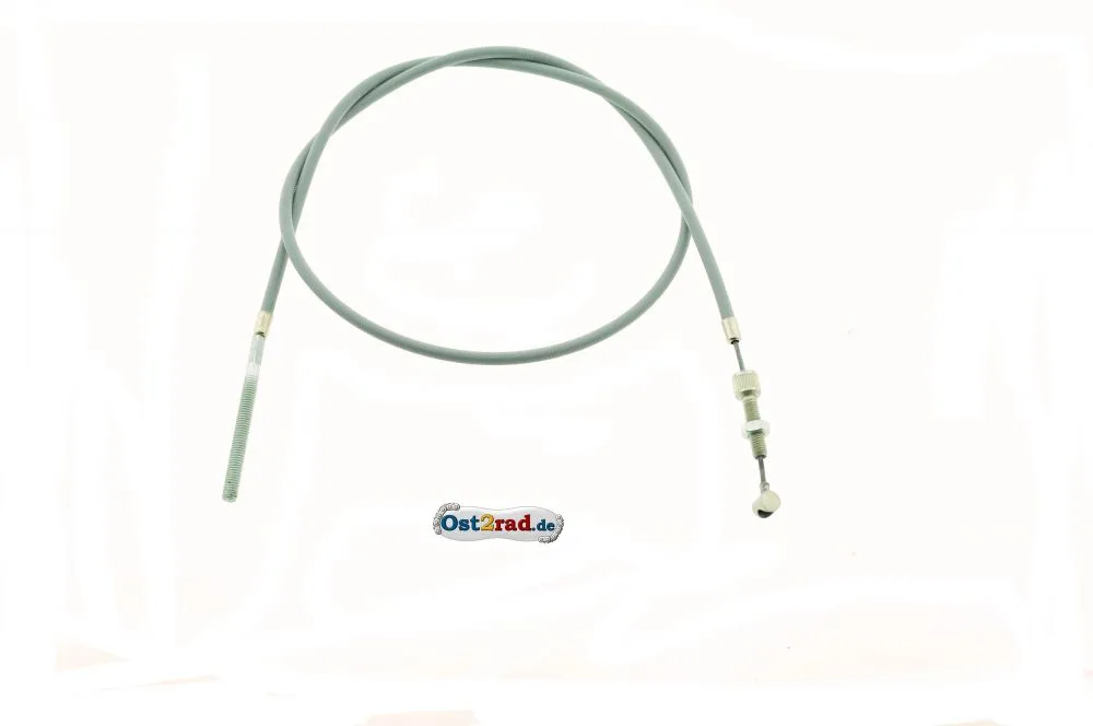Bowdenzug, Handbremse mit Stellschraube Jawa Pionýr, Mustang grau Bowdenzug, Handbremse mit Stellschraube Jawa Pionýr, Mustang grau