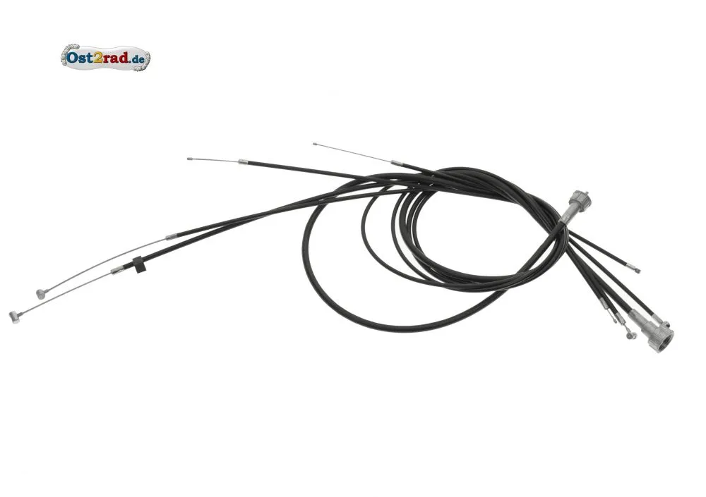 Bowdenzugsatz mit Tachowelle für MZ ETZ125 ETZ150, wartungsfrei Bowdenzugsatz mit Tachowelle für MZ ETZ125 ETZ150, wartungsfrei