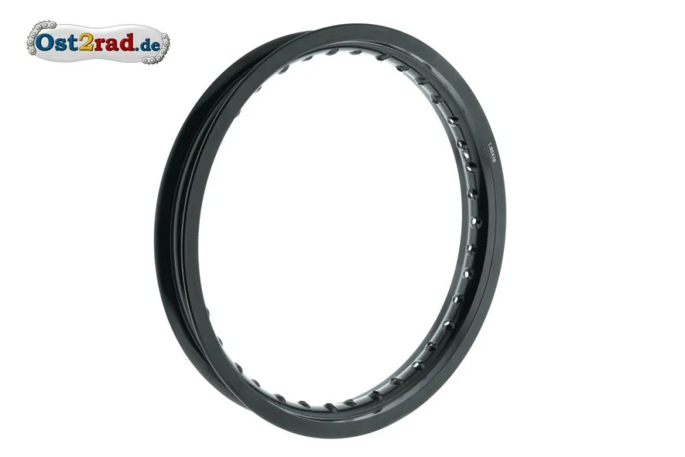 Breit-Felge SCHWARZ 1,85-16 für Simson Tuning Breit-Felge SCHWARZ 1,85-16 für Simson Tuning