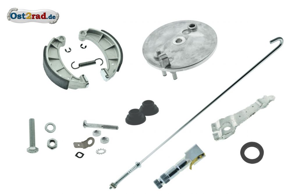 Bremsankerplatte hinten komplett für Simson S51, S50 und KR51/2 Bausatz Bremsankerplatte hinten komplett für Simson S51, S50 und KR51/2 Bausatz