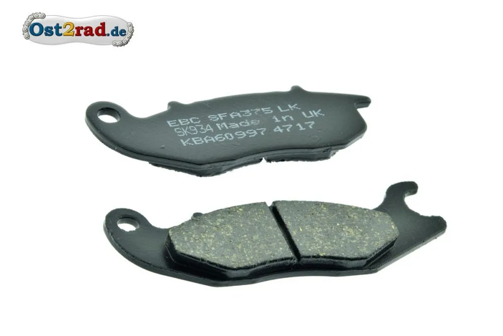 Bremsbeläge PAAR für 2-Kolben-Bremssattel Simson S53 SR50 Bremsbeläge PAAR für 2-Kolben-Bremssattel Simson S53 SR50