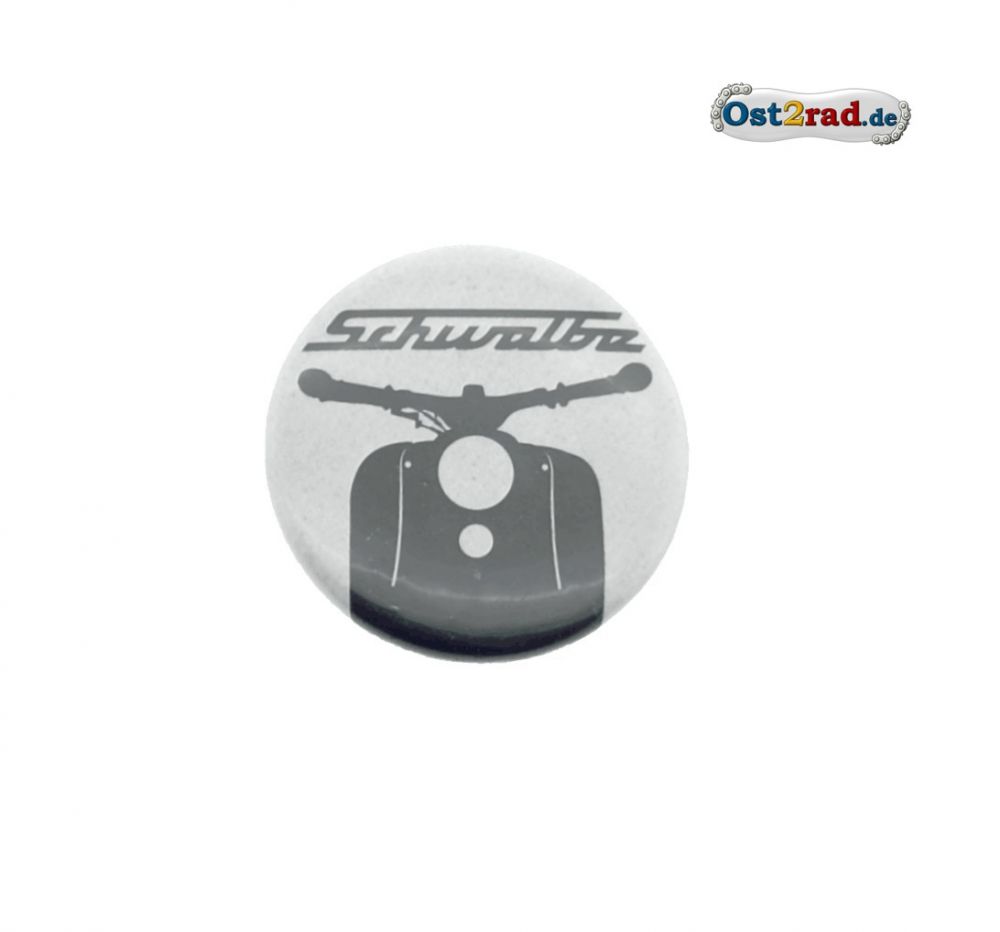 Blechbutton rund 25mm Schwalbe Frontmotiv