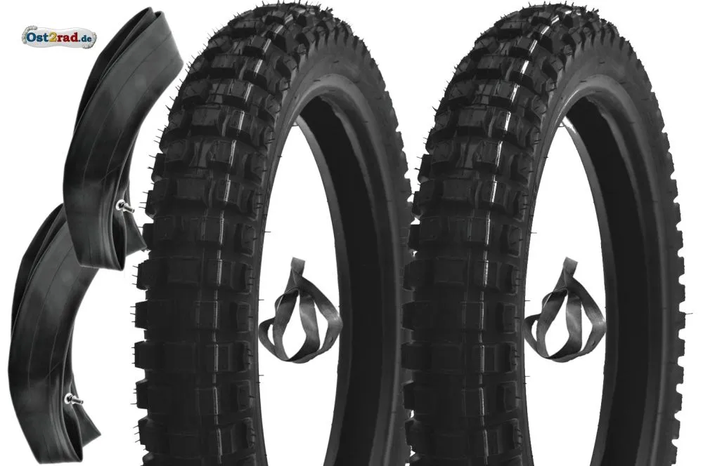 2x SET Cross Reifen für Simson S50 S51 PneuRubber XTreme, 2,75-16 reinforced 150km/h 2x SET Cross Reifen für Simson S50 S51 PneuRubber XTreme, 2,75-16 reinforced 150km/h