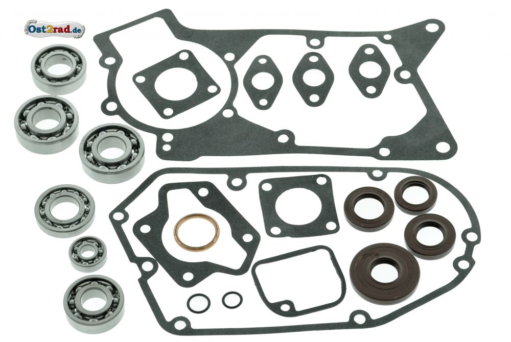 Dichtung und Lager Satz passend für SIMSON Schwalbe KR51/2, Werkstattqualität