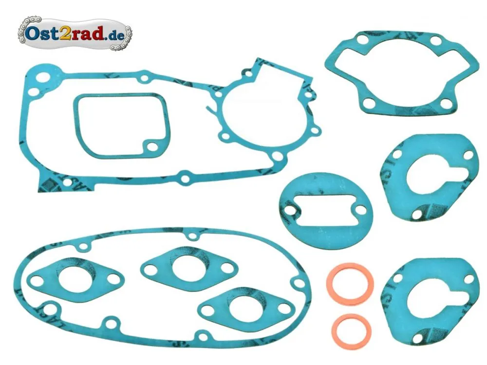 Dichtsatz Simson KR51/1, SR4 komplett Plastasit blau Werksqualität Dichtsatz Simson KR51/1, SR4 komplett Plastasit blau Werksqualität