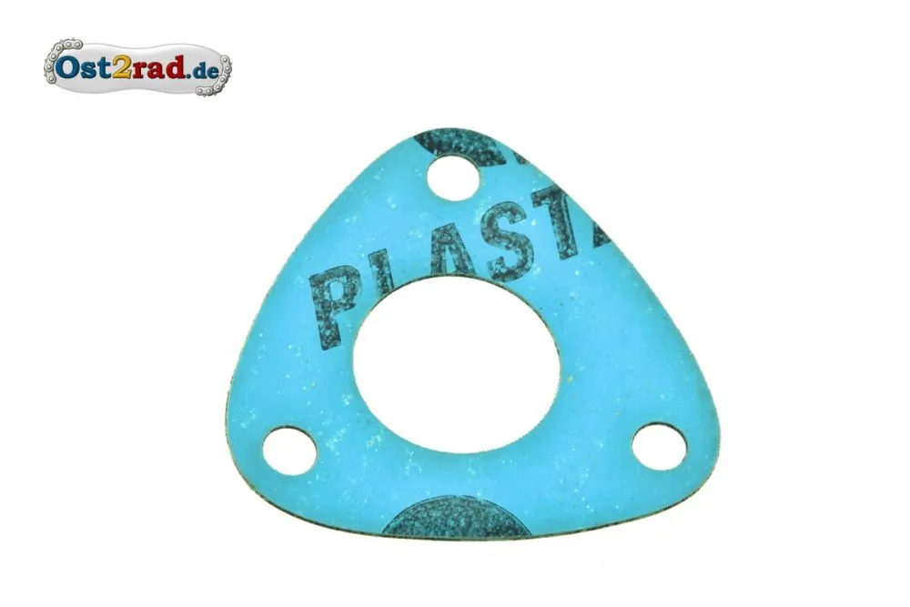 Dichtung am Getriebe für 3-eckigen Deckel Simson AWO Plastasit blau Dichtung am Getriebe für 3-eckigen Deckel Simson AWO Plastasit blau