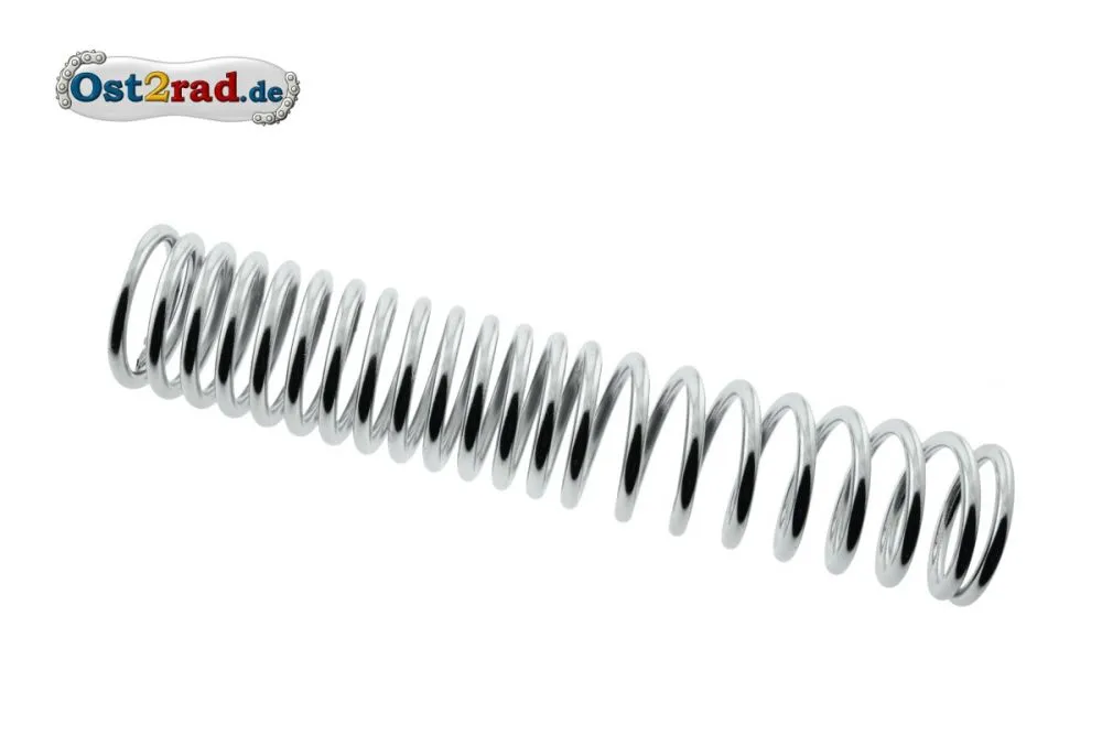 Druckfeder Federbein vorn für MZ ES 125 150, verchromt progressiv Druckfeder Federbein vorn für MZ ES 125 150, verchromt progressiv