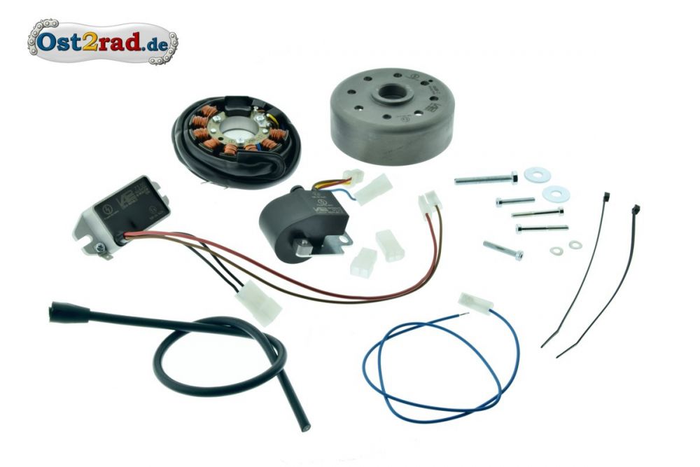 Elektronische Zündung Vape für MZ ES ETS TS 250, 12V 180W - Betrieb ohne Batterie Elektronische Zündung Vape für MZ ES ETS TS 250, 12V 180W - Betrieb ohne Batterie
