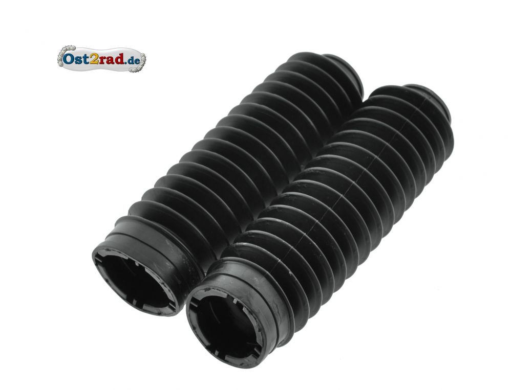 Paar Faltenbalg schwarz für LANGE Telegabel S53OR SR50 MS50 Länge: ca. 185 mm Paar Faltenbalg schwarz für LANGE Telegabel S53OR SR50 MS50 Länge: ca. 185 mm