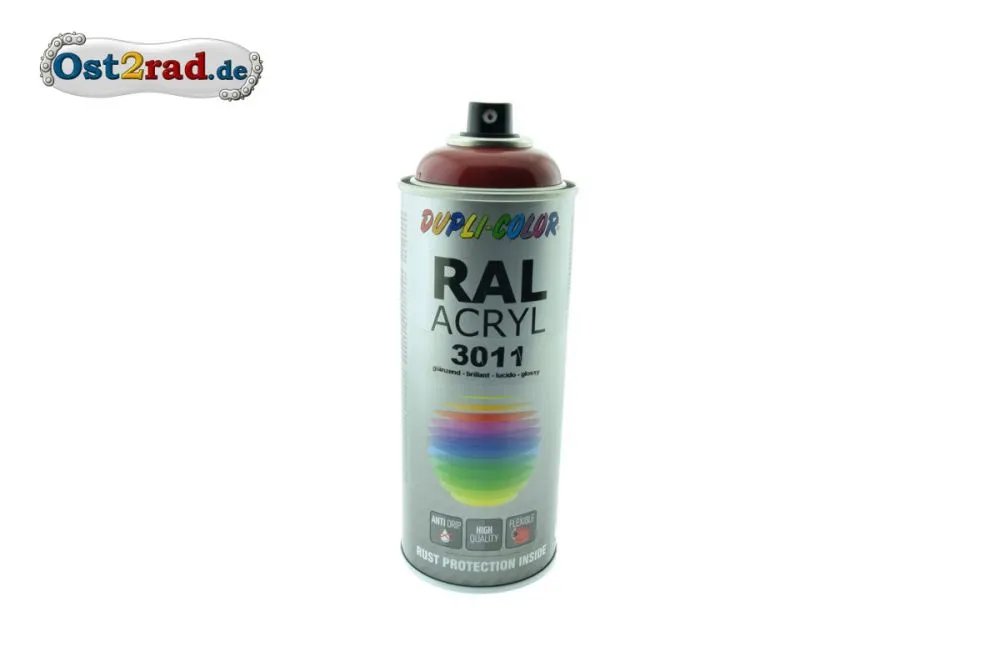Farbspray ACRYL ähnlich BORDEAUXROT für Simson SL1 Spatz Star, glänzend Farbspray ACRYL ähnlich BORDEAUXROT für Simson SL1 Spatz Star, glänzend