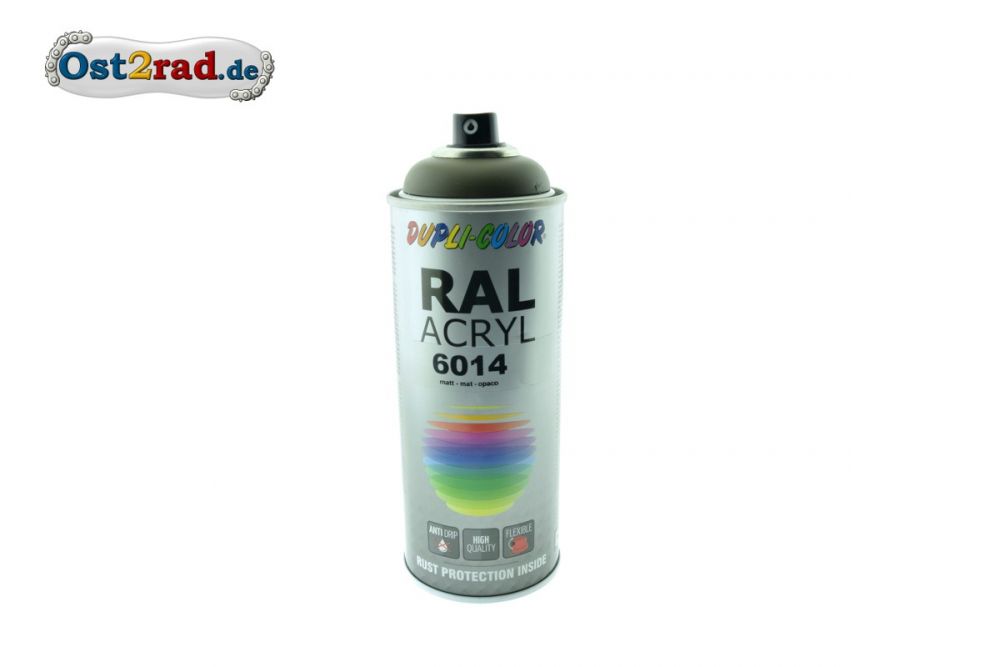 Farbspray ACRYL ähnlich OLIVGRÜN RAL 6014, matt Farbspray ACRYL ähnlich OLIVGRÜN RAL 6014, matt