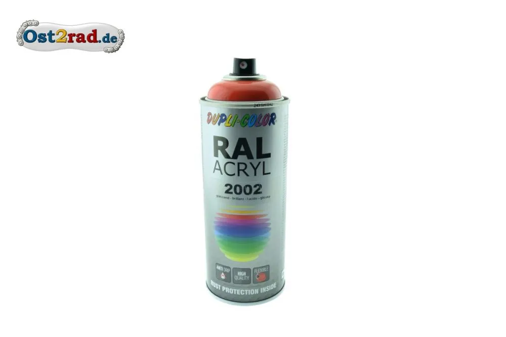 Farbspray ACRYL ähnlich ORANGEROT für MZ ETZ TS, glänzend Farbspray ACRYL ähnlich ORANGEROT für MZ ETZ TS, glänzend