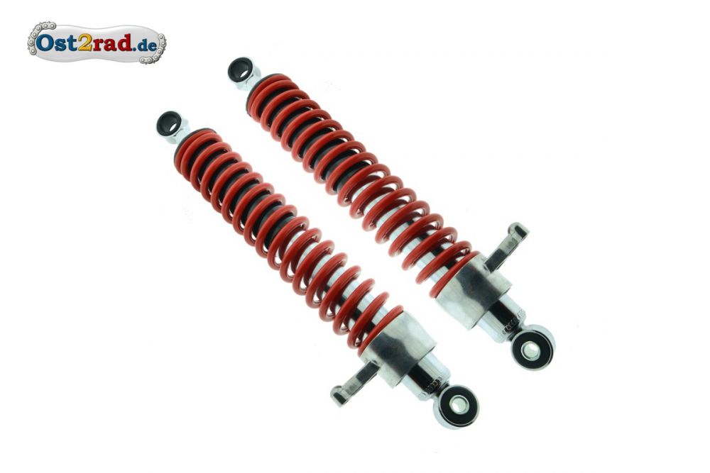 Federbeine Paar für MZ MuZ ETZ251 301 ROTE Federn Federbeine Paar für MZ MuZ ETZ251 301 ROTE Federn
