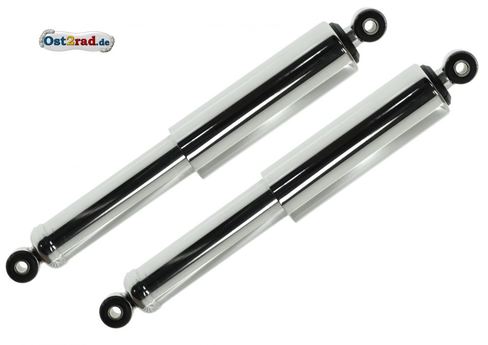 Federbeine Paar CHROM S50 S51 mit Hülsen Federbeine Paar CHROM S50 S51 mit Hülsen