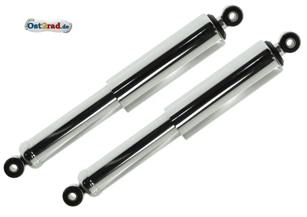 Federbeine Paar CHROM S50 S51 mit Hülsen Federbeine Paar CHROM S50 S51 mit Hülsen