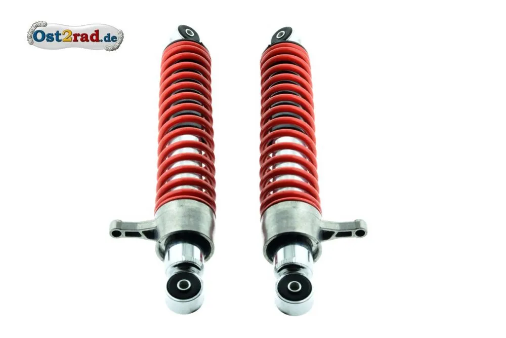 Federbein Paar RedStyle S51 S50 und Enduro mit Verstellhebel und ROTEN FEDERN Federbein Paar RedStyle S51 S50 und Enduro mit Verstellhebel und ROTEN FEDERN
