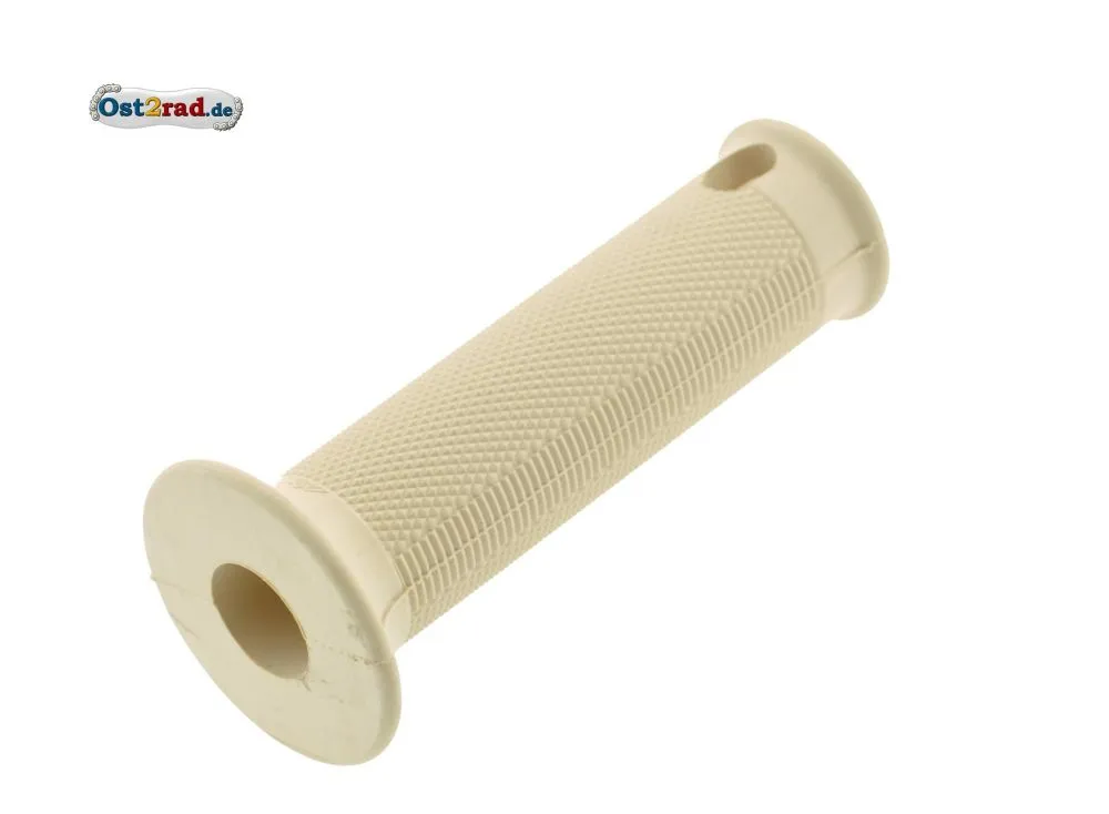 Lenkergriffgummi, Festgriff LINKS MIT LOCH KR SR4- Rändelprofil beige Lenkergriffgummi, Festgriff LINKS MIT LOCH KR SR4- Rändelprofil beige