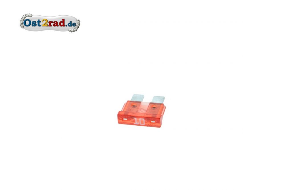Flachstecksicherung Standard 10A ROT
