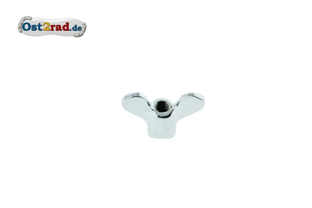 Flügelmutter CHROM Bremszug JAWA CZ 50 - 350 Flügelmutter CHROM Bremszug JAWA CZ 50 - 350