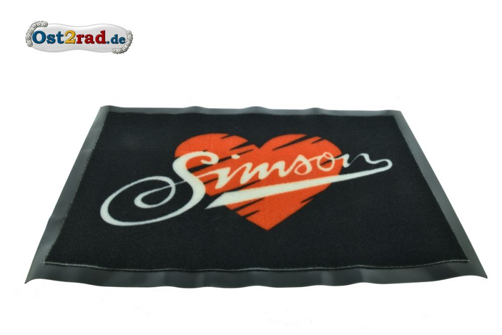 Fußmatte I Love Simson 36x56cm schwarz