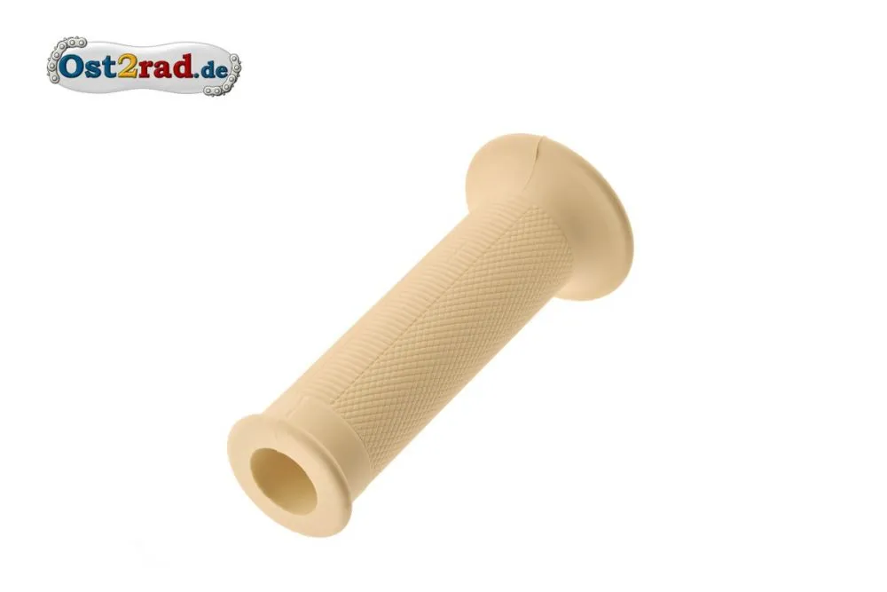 Lenkergriffgummi, Festgriff LINKS OHNE LOCH KR SR4- Rändelprofil beige Lenkergriffgummi, Festgriff LINKS OHNE LOCH KR SR4- Rändelprofil beige
