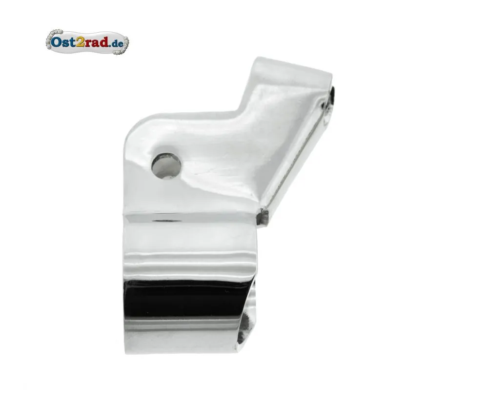 Hebelaufnahme links ohne Gewinde JAWA Pionyr Mustang - CHROM Hebelaufnahme links ohne Gewinde JAWA Pionyr Mustang - CHROM