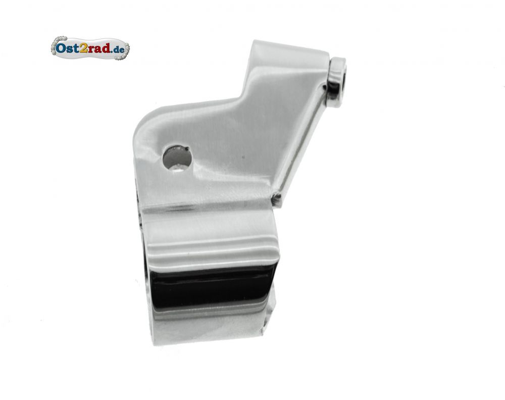 Hebelaufnahme links mit Gewinde JAWA Pionyr Mustang - CHROM