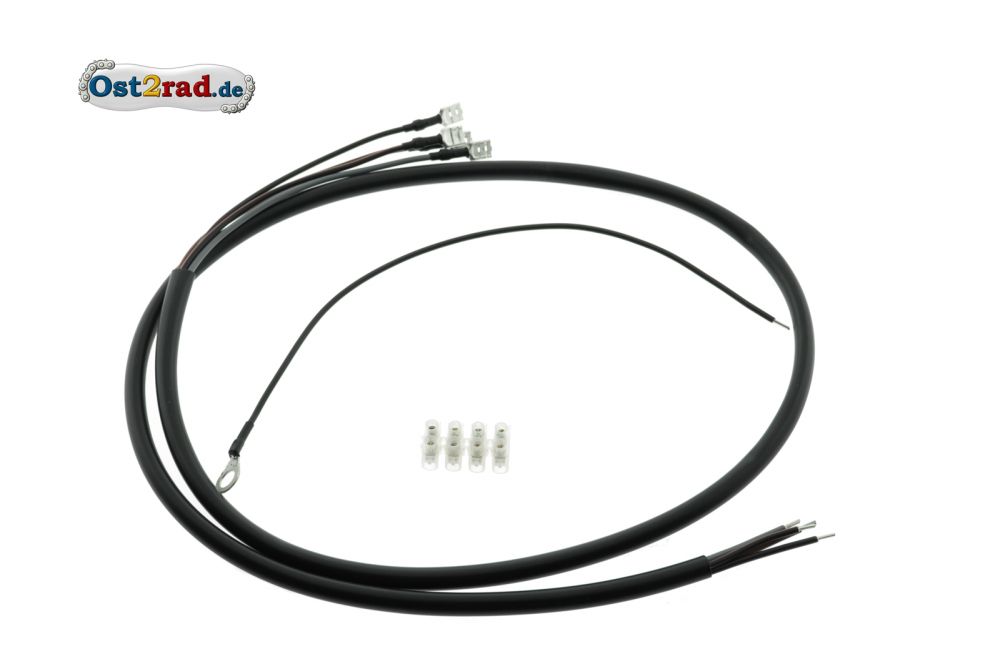 Kabelsatz Bremsschlussleuchte KR51/1 - schwarze Ummantelung, Querschnitt 0,75mm² Kabelsatz Bremsschlussleuchte KR51/1 - schwarze Ummantelung, Querschnitt 0,75mm²