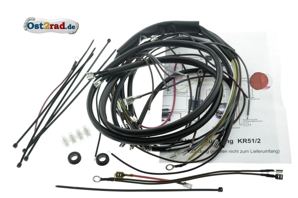 Kabelbaum für Simson Vape KR51/2 Schwalbe mit Blinker Kabelbaum für Simson Vape KR51/2 Schwalbe mit Blinker