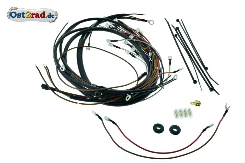 Kabelbaumset Simson KR51/2 mit Schaltplan - deutsche Produktion Kabelbaumset Simson KR51/2 mit Schaltplan - deutsche Produktion