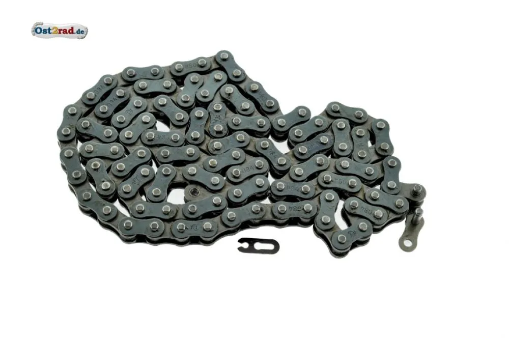 Rollenkette 116 Glieder 1x12,7x4,88x7,75 Simson KR50 bis Fahrgst. 10780 Rollenkette 116 Glieder 1x12,7x4,88x7,75 Simson KR50 bis Fahrgst. 10780