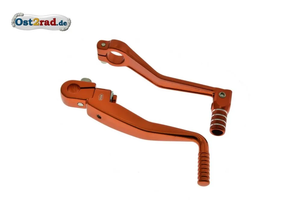 Kickstarterhebel und Schalthebel orange SIMSON S51 S70 Kickstarterhebel und Schalthebel orange SIMSON S51 S70