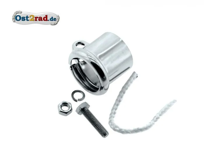 Klemmschelle Auspuff - Krümmer mit Wulst SR1, SR2, KR50 verchromt
