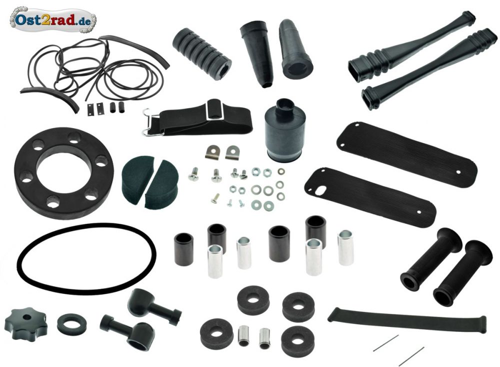 Komplett SET Gummiteile für Simson Schwalbe KR51 Komplett SET Gummiteile für Simson Schwalbe KR51