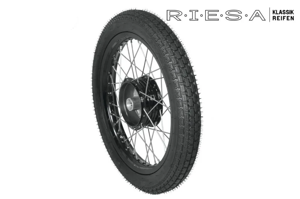 Komplettrad Riesa Klassik SCHWARZ für Simson S50, S51, Vogelserie Komplettrad Riesa Klassik SCHWARZ für Simson S50, S51, Vogelserie