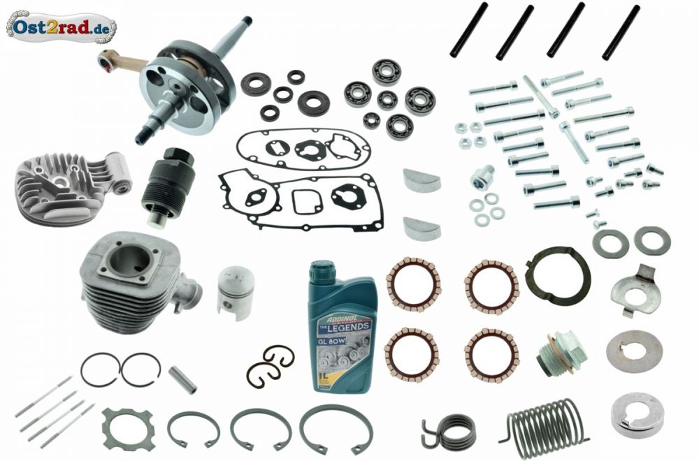 Komplettset Motorregeneration KR51/1, S50, 60ccm Kurbelwelle, Simmeringe, Dichtungen FKM braun Komplettset Motorregeneration KR51/1, S50, 60ccm Kurbelwelle, Simmeringe, Dichtungen FKM braun