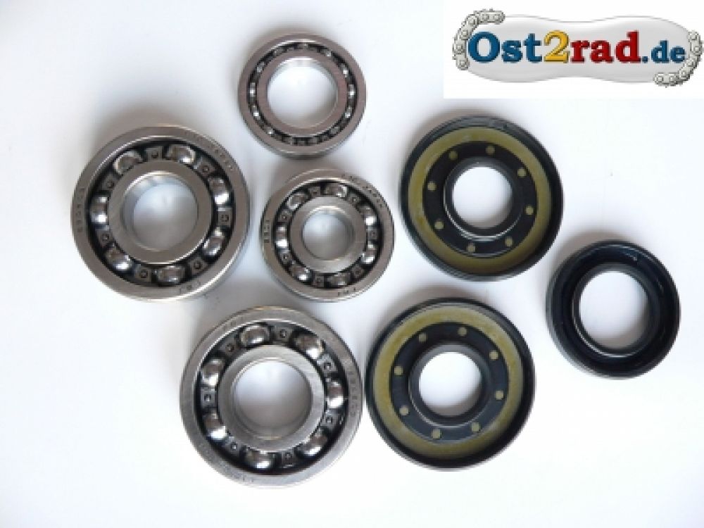 Bearing set with sealing rings JAWA 354/360