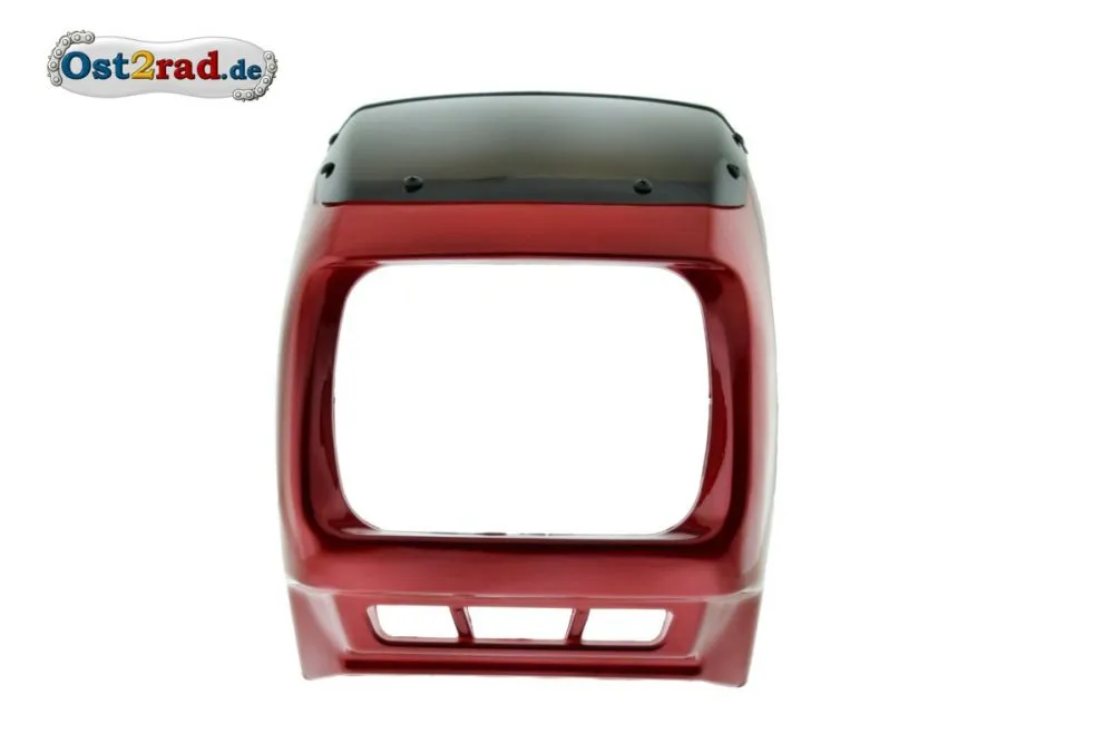 Lampenmaske Plastik Jawa 640 ROT, Kanzel mit Scheibe Lampenmaske Plastik Jawa 640 ROT, Kanzel mit Scheibe