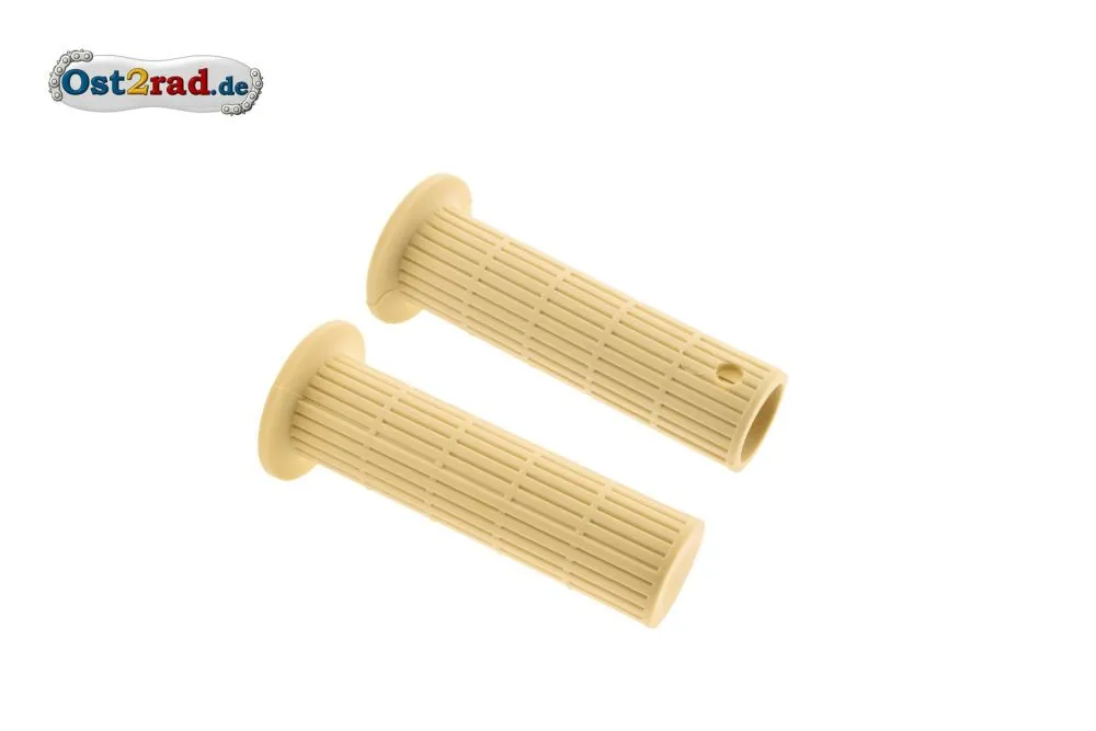 Lenkergriffgummi Set BEIGE, längsgerippt für MZ, TS und ETZ 125 150 250 Lenkergriffgummi Set BEIGE, längsgerippt für MZ, TS und ETZ 125 150 250