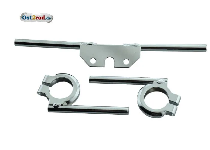 Blinkleuchtenträger Set f. Miniblinker LED passend für Simson S51 S50 Chrom