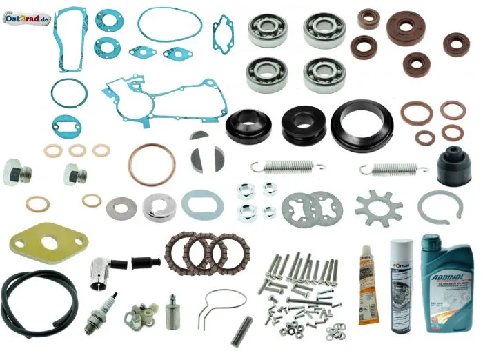 Motor Regeneration komplett SET für Simson SR1, SR2, KR50, Spatz SR4-1